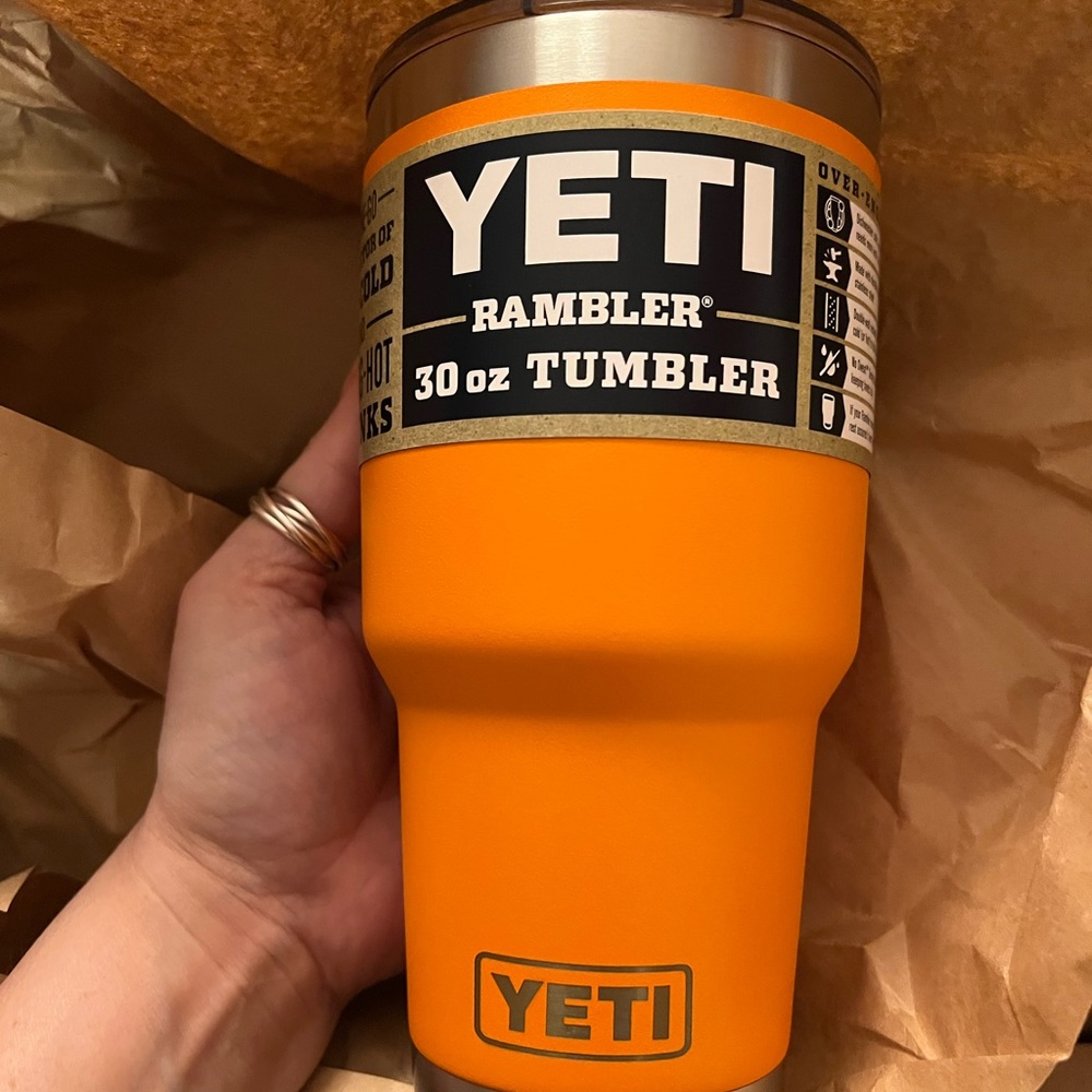 HTF Yeti KCO, KING CRAB ORANGE 30 oz TUMBLER Collectible Yeti Limited Edition
